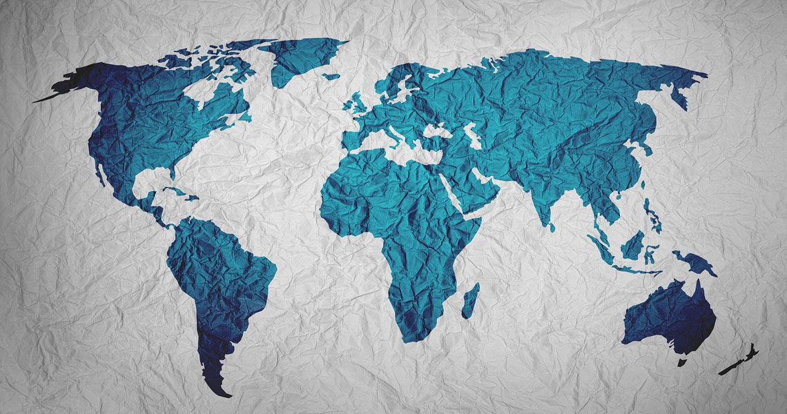 World map.